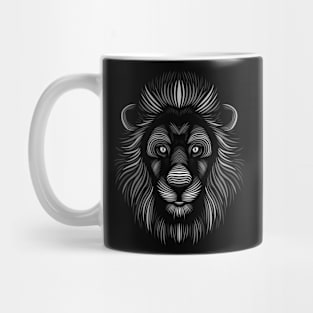 Lion face lines Mug